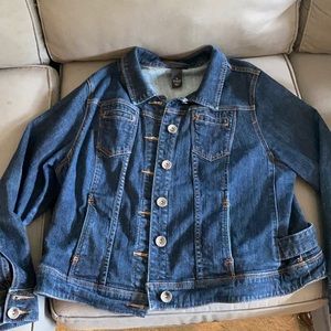 Lane Bryant dark wash denim jacket